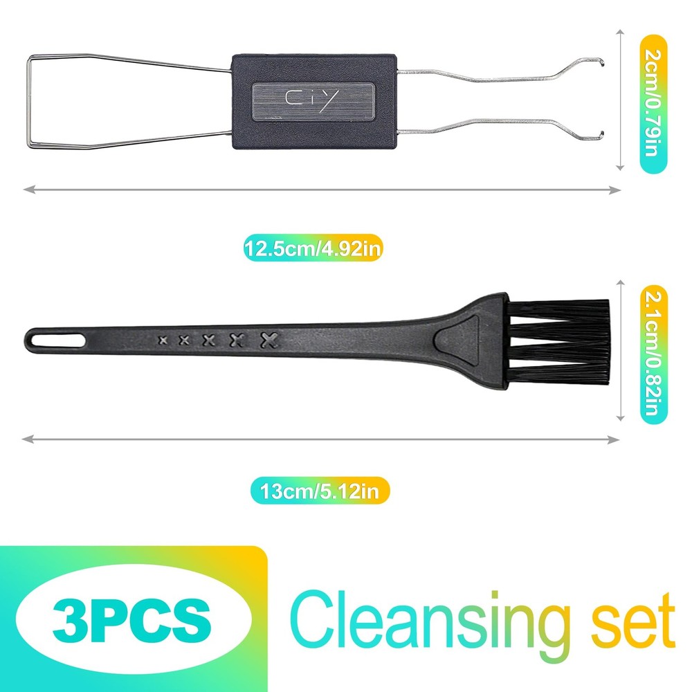 KornaDoz 3-Piece Keycap & Switch Puller Tool Kit – Durable Stainless Black