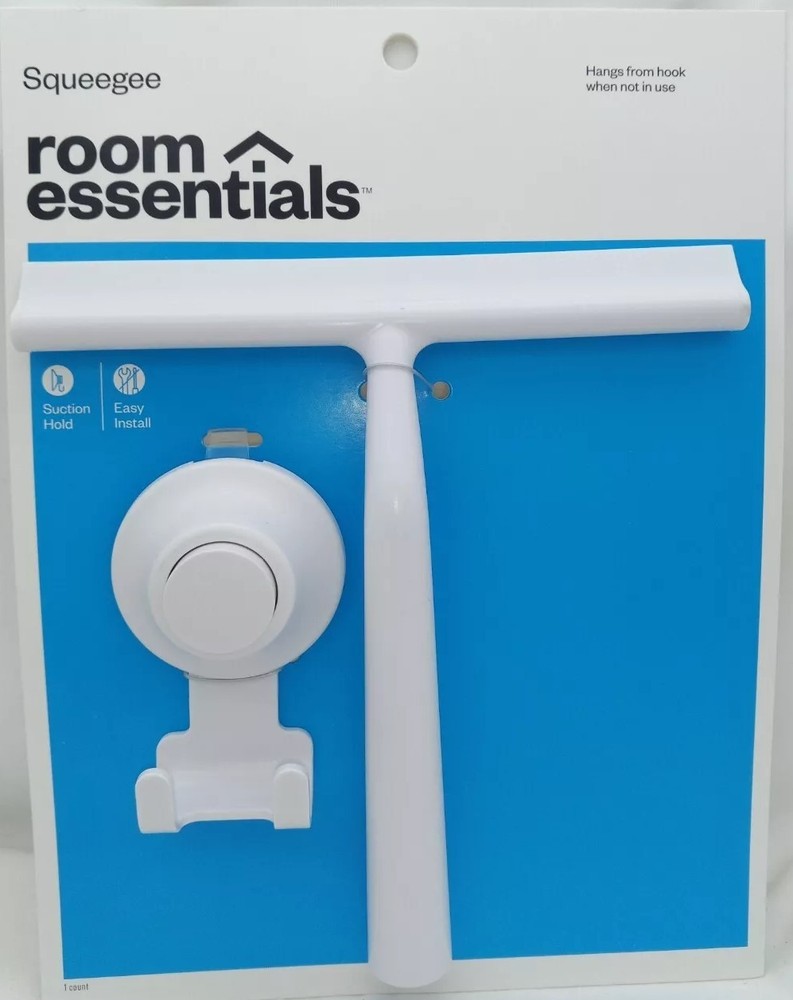 Room Essentials Squeegee with Suction Hold - White