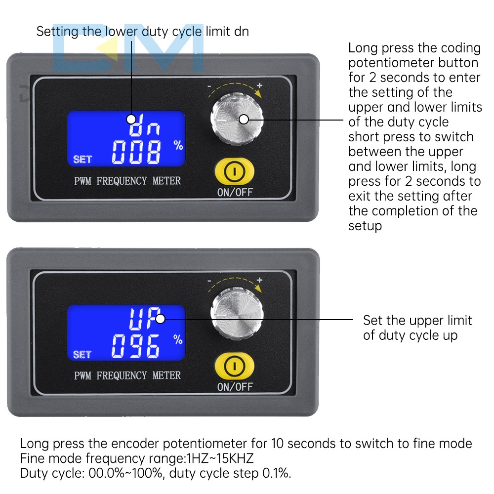 PWM Pulse Frequency Duty Cycle Adjustable Module Square Signal Generator 2-Mode