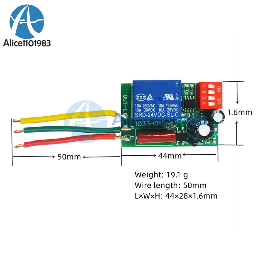 AC110-220V 7A 1 Channel Timer Adjustable Turn Off Delay Controller Module