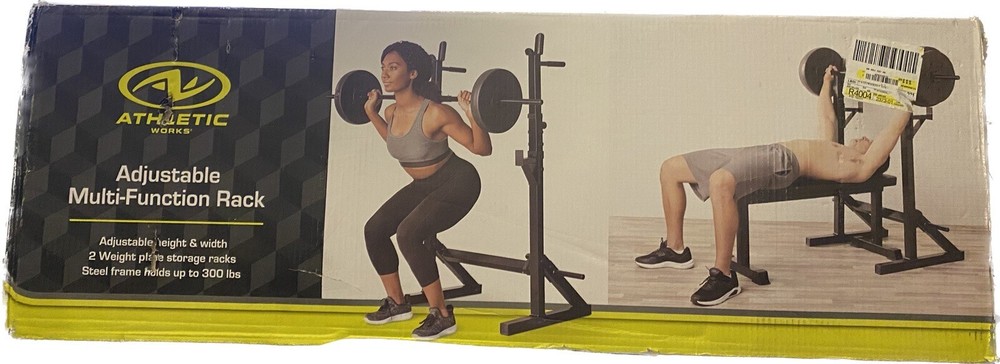 Athletic Works Adjustable Squat Rack NEW*-/