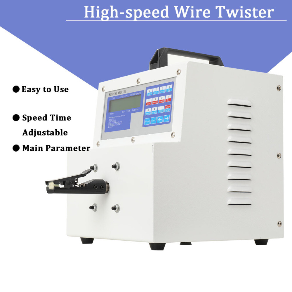 110V High-speed Wire Twisting Machine Automatic Line Strander with LCD Display