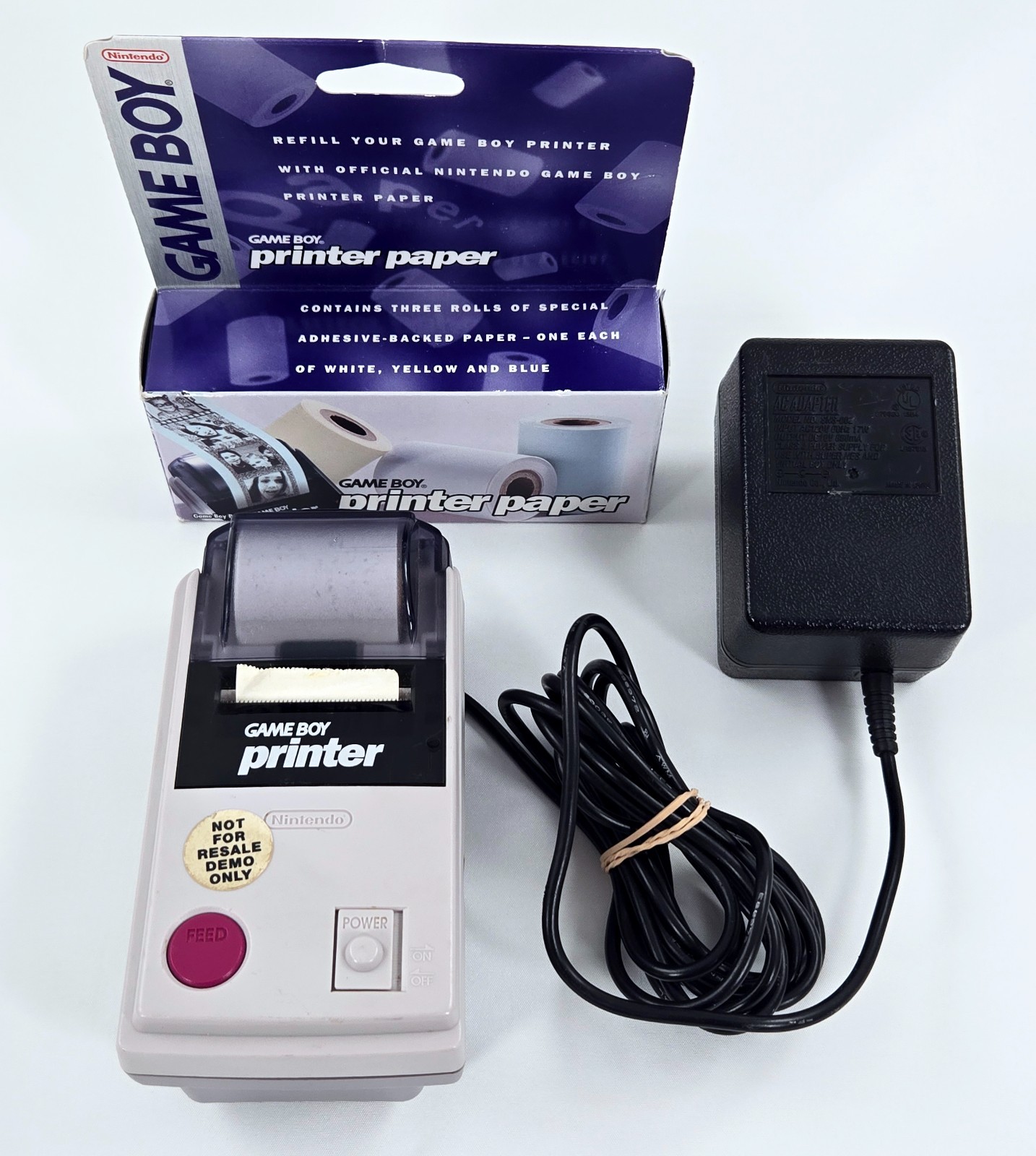 GAME BOY PRINTER STORE DEMO UNIT Extremely Rare AC Adapter Display Nintendo NFR