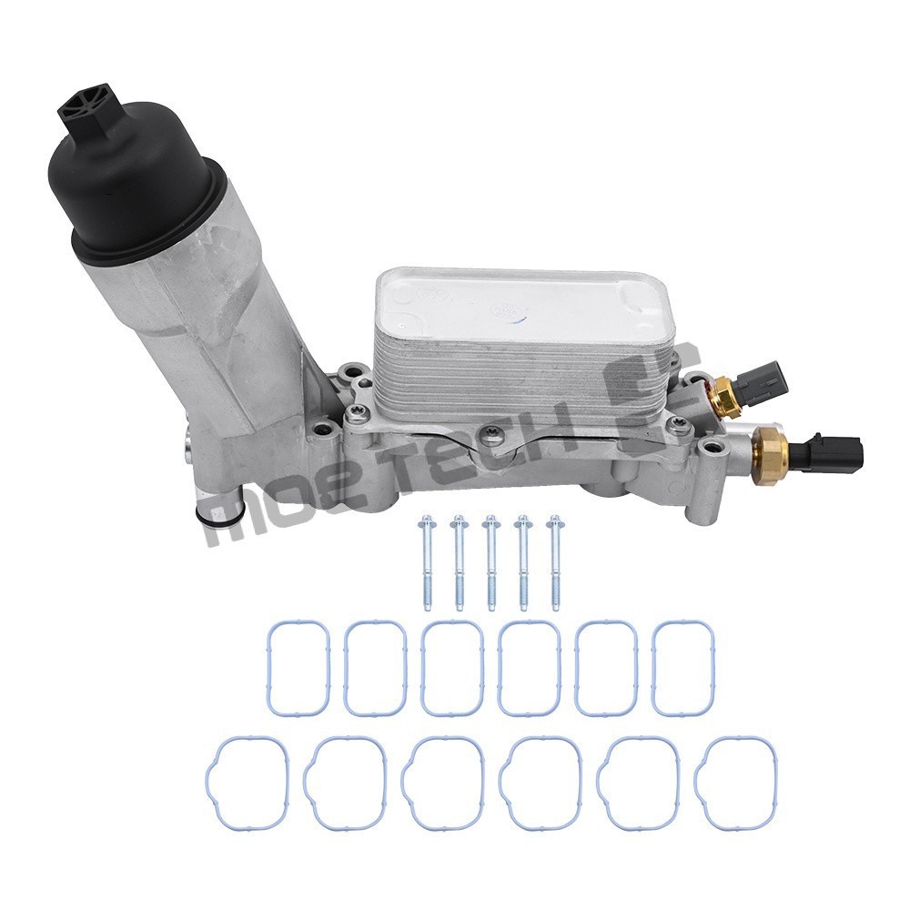 Aluminum Engine Oil Cooler Filter Housing Fit 11-16 Chrysler Dodge Jeep Ram 3.6L