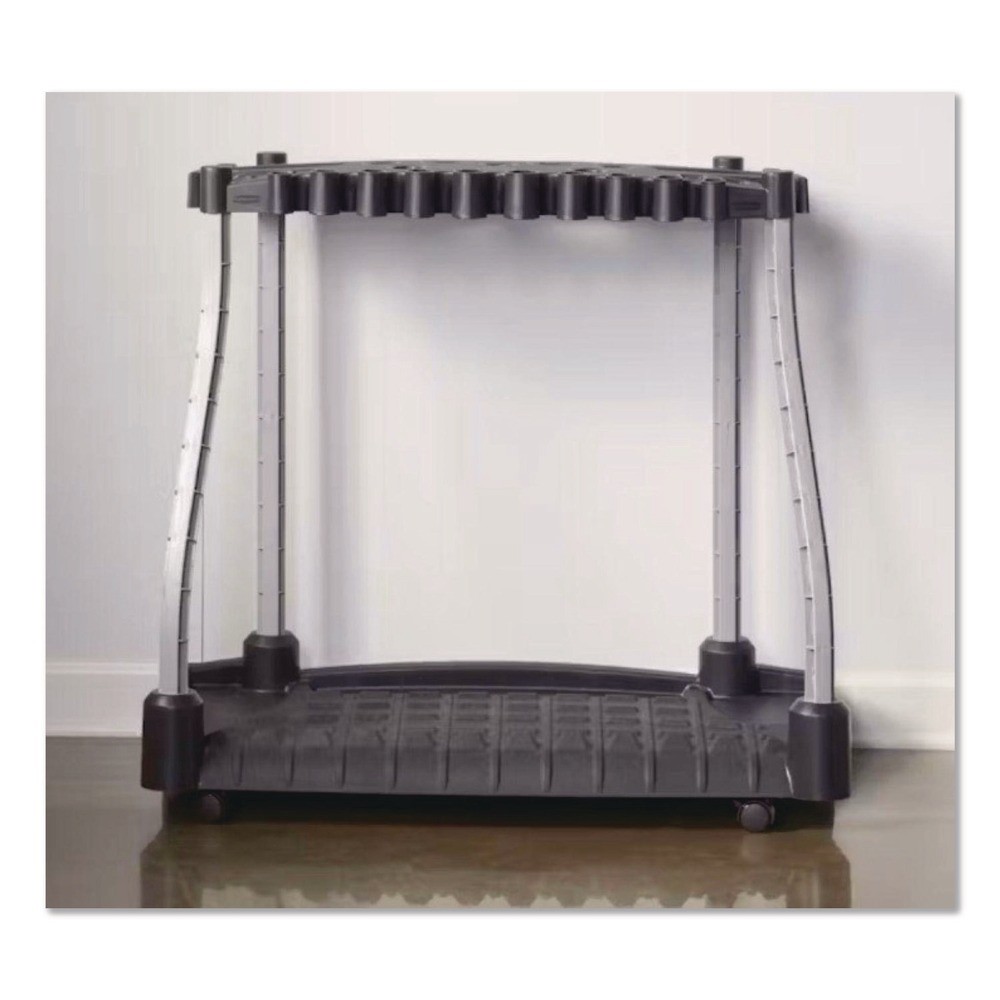 Rubbermaid 2140834 FastTrack Plastic Garage Tool Tower Rack - Black New