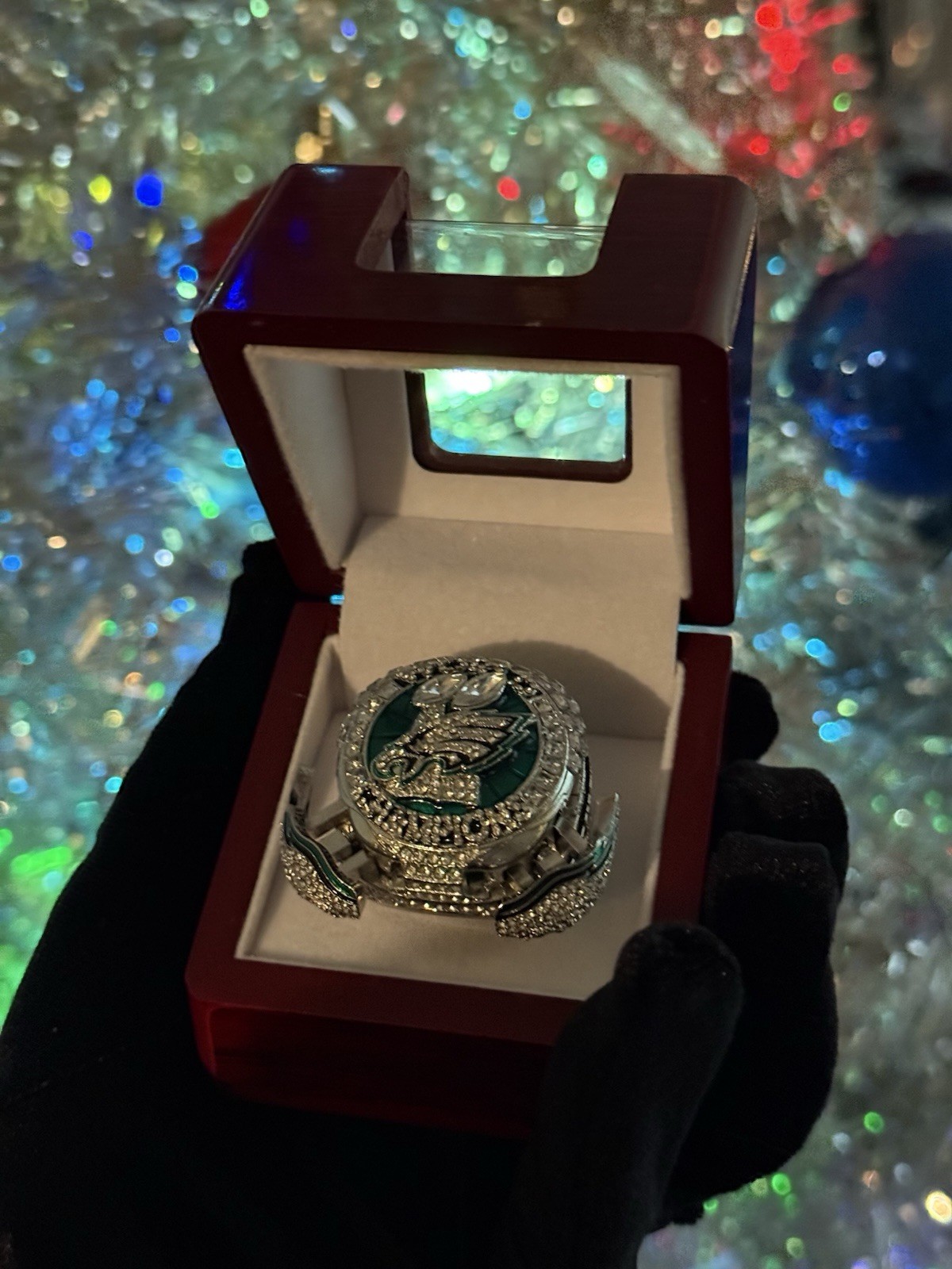 Jalen Hurts Philadelphia Eagles Championship Ring Pop Out Wings Edition