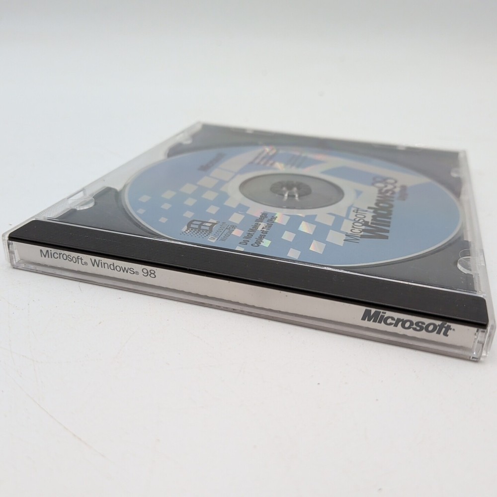 Microsoft Windows 98 Upgrade For Windows Users CD-ROM w/ Product Key