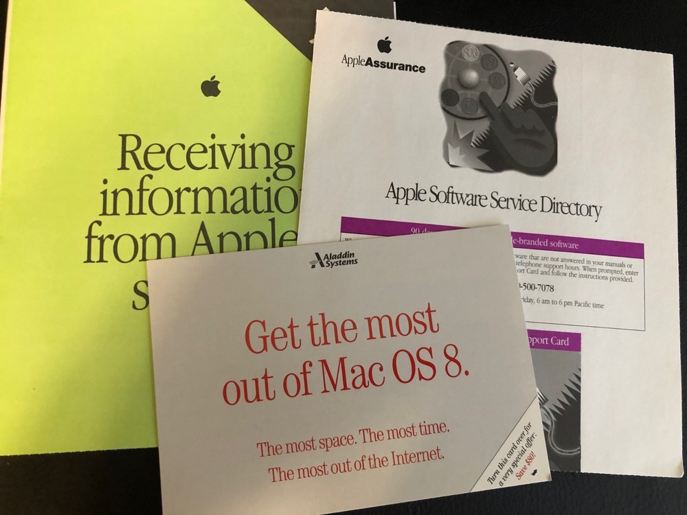 Mac OS 8 User Guide and Paperwork