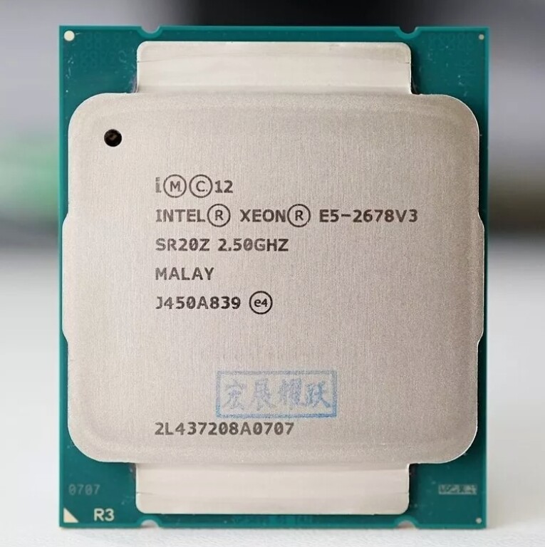 Intel Xeon E5-2678v3 30MB Cache 120W LGA2011-3 DDR4 Server Workstation CPU