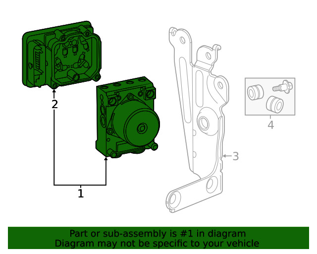 Genuine GM ABS Control Unit 85752883
