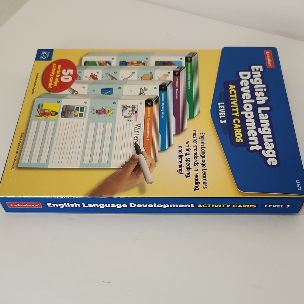 Lakeshore English Language Development Activity Cards Level 3, Grades K-2, Alph…