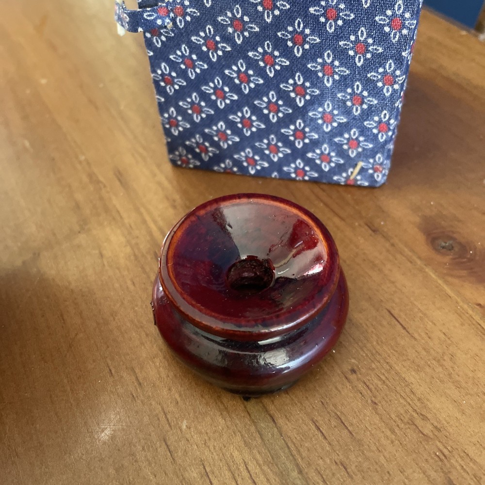 Chinese Reverse Painted Rotating Crystal Ball on base