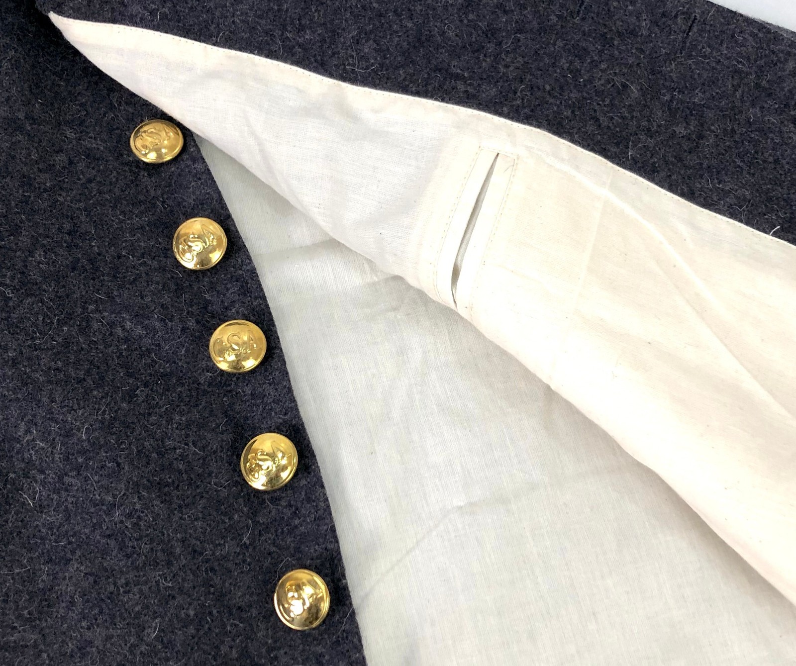 Confederate Richmond Depot Type 2 Jacket of English Army Cloth Size 44