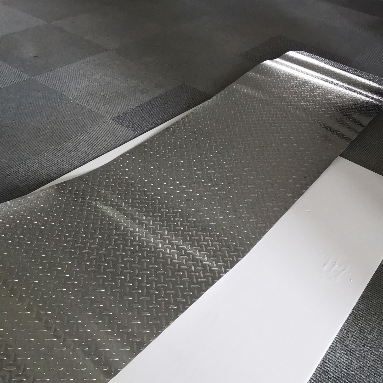 48"x 94.5" Aluminum Diamond Plate Sheet .04”Thick Embossed Trailer, RV, Garages