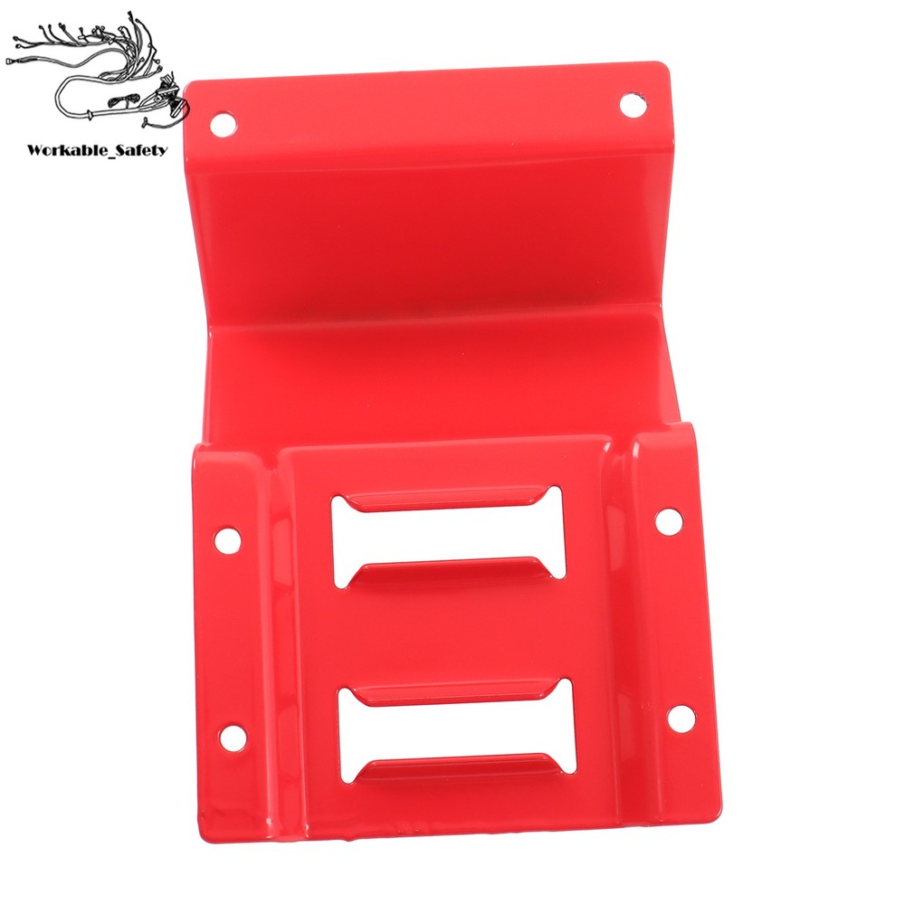 Red E Track Wheel Chock 8ft Red Ratchet Straps Kit For Cargo Securement For UTV