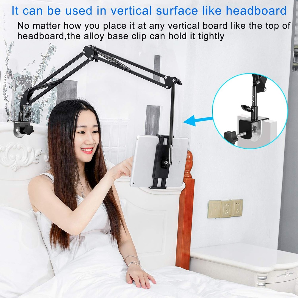 Adjustable Tablet Stand Foldable Aluminum Holder 360 Rotation