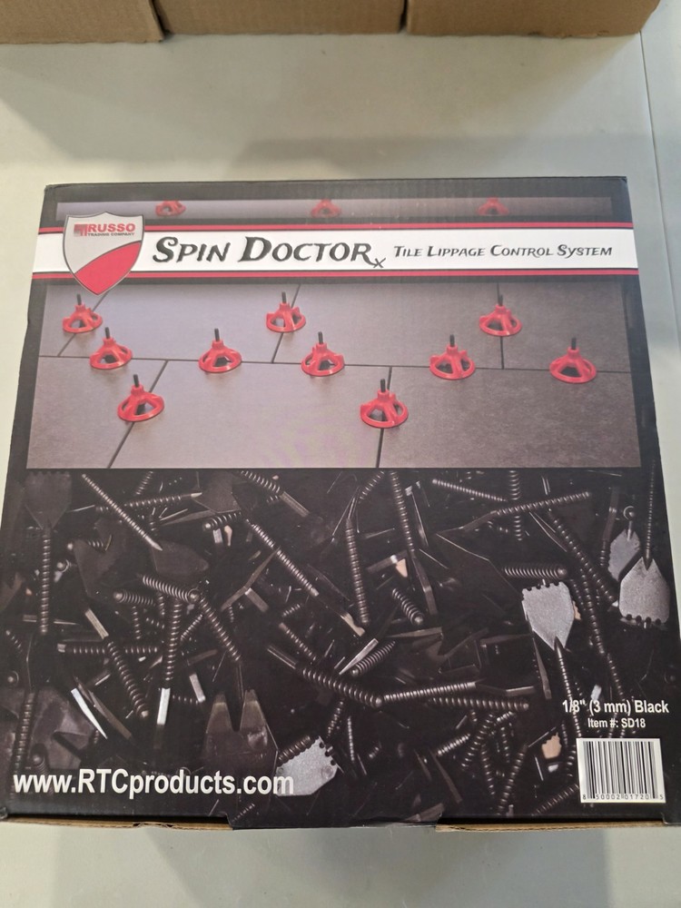 RTC Spin Doctor 1/8″ Base 250/PC Tile Leveling Systems, New