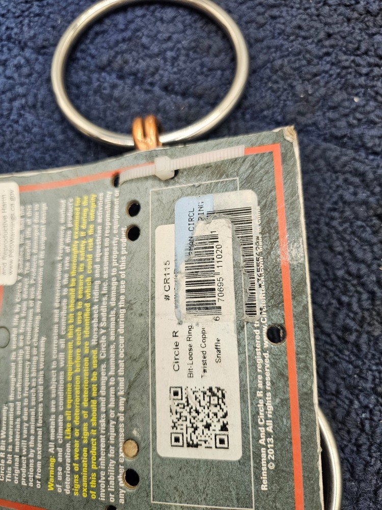 Reinsman Circle R CR115 All Around Light Ring Snaffle Bit