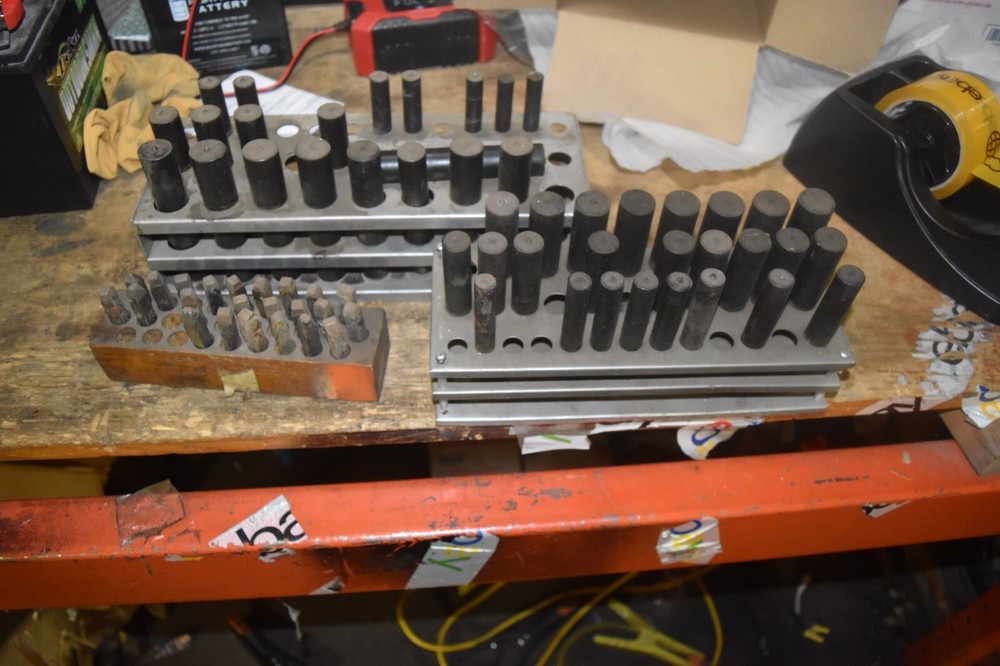 42 USED LARGE TRANFER PUNCHES