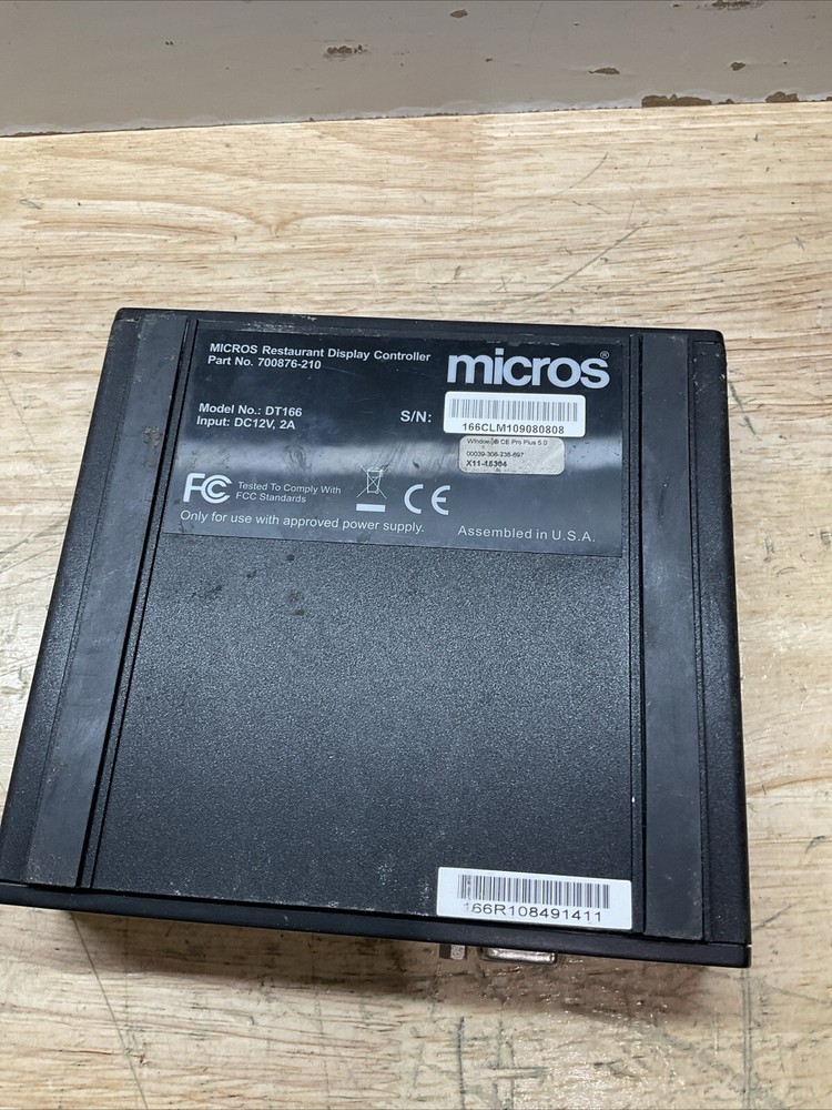 Micros DT166 Restaurant Display Controller w/Power Supply