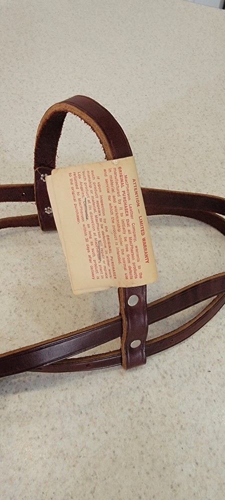 MacPherson Leather Horse Halter Band Headstall