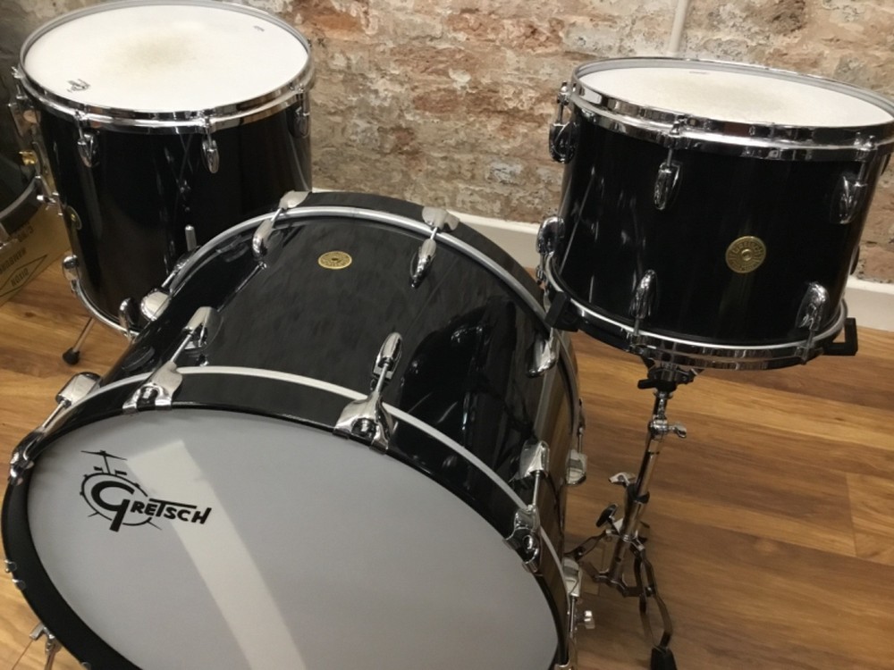 Gretsch USA Custom Shell Pack - Gloss Black - 24"13"16"- 2013
