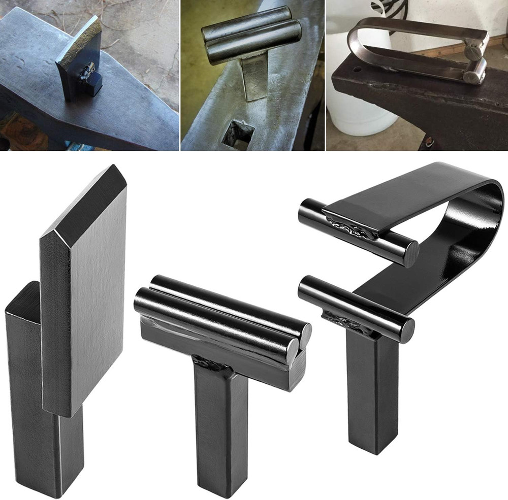 3-Piece Blacksmith Tool Set - Hot Cut, Creasing Stake & Fuller Forge Tools