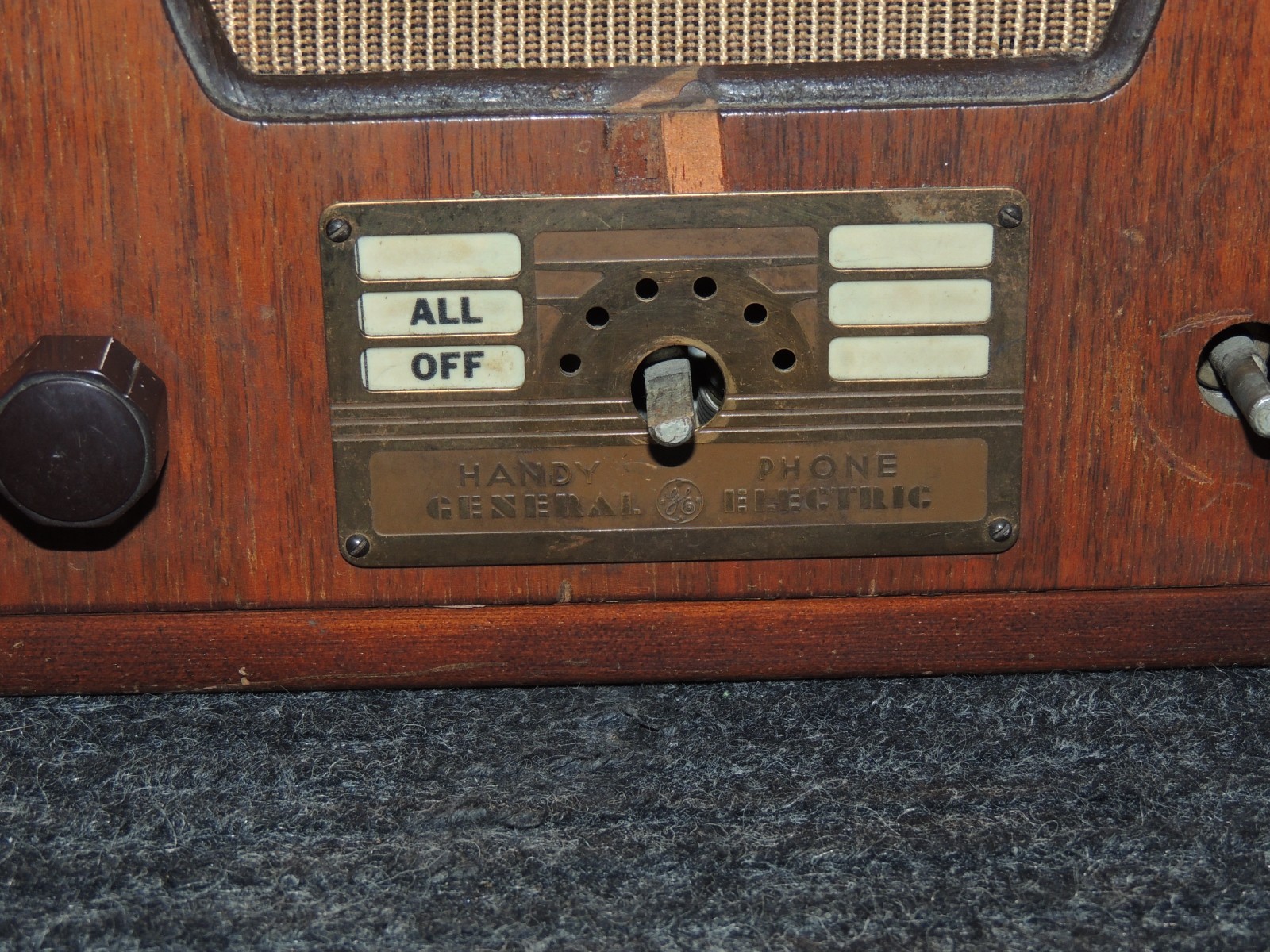 Vintage General Electric Handy Phone Tube Intercom