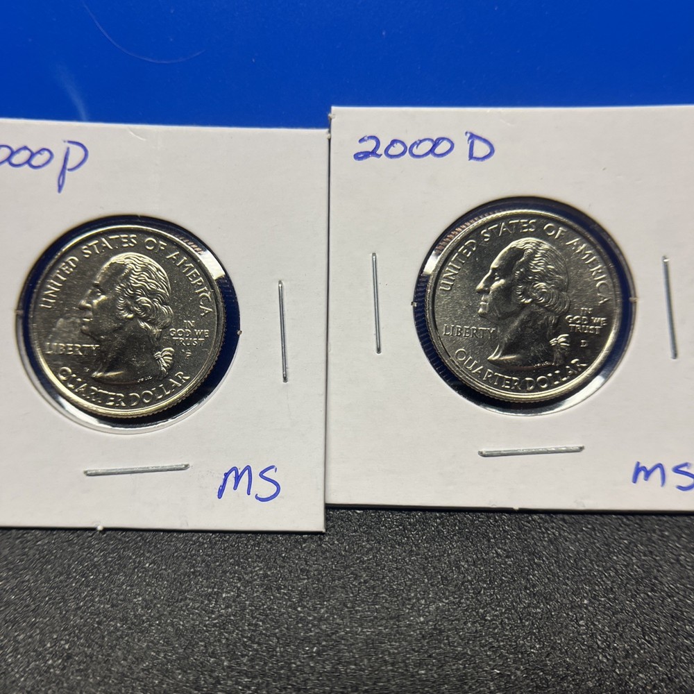 2000 P&D Washington Quarter State Set BU