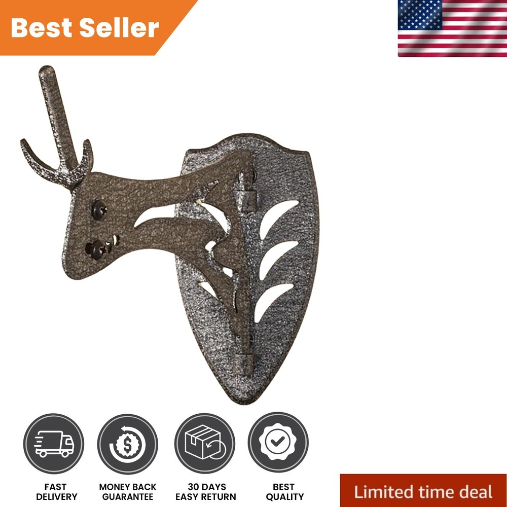 Graphite Black Little Hooker Trophy Mount - Securely Display Your Game Skulls