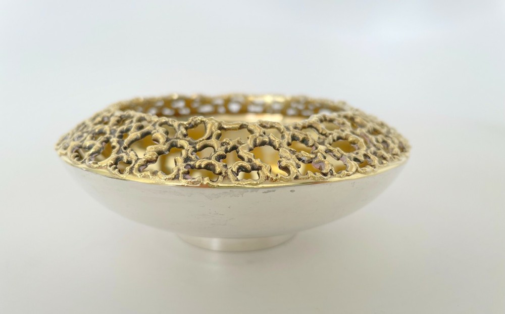 Stuart Devlin Solid Silver & Silver Gilt Bowl