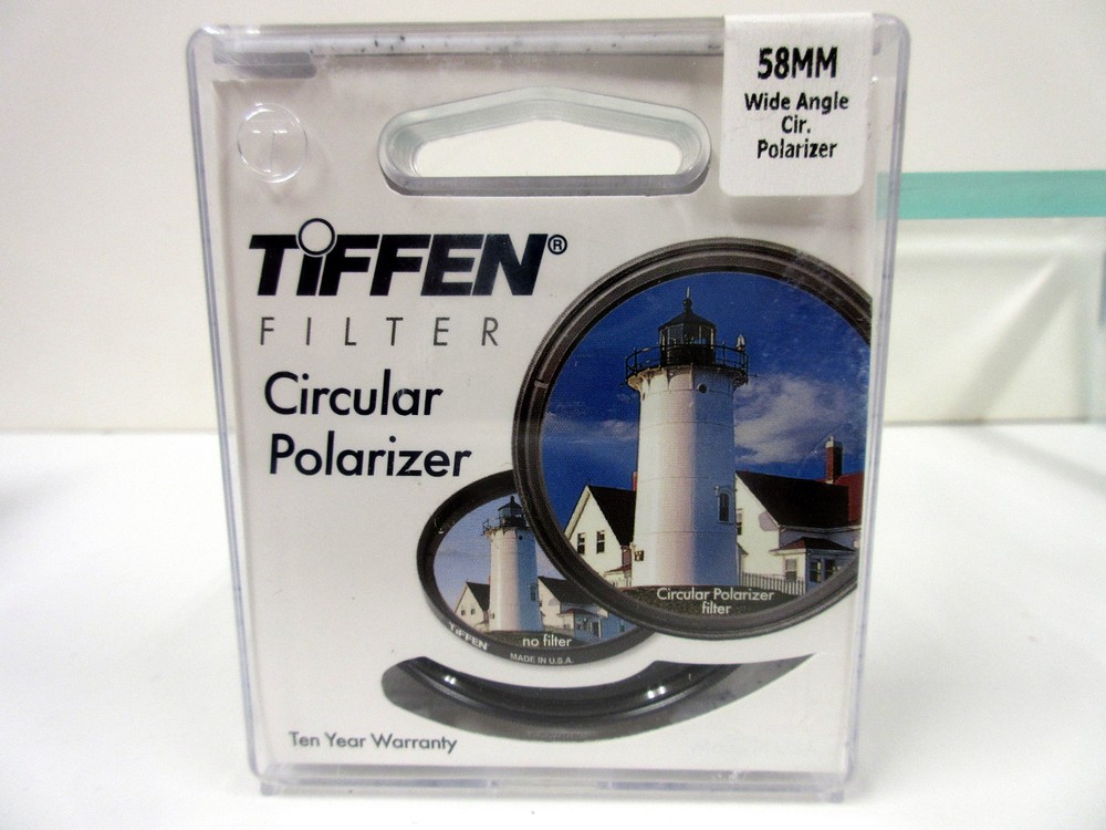 Tiffen 58mm Circular Polarizing Wide Angle (Low Profile Design) Filter 58WIDCP