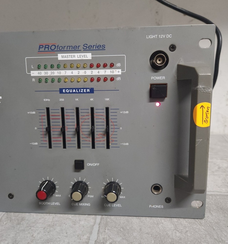 American DJ Audio XDM-242 Missing Knobs SEE PICS