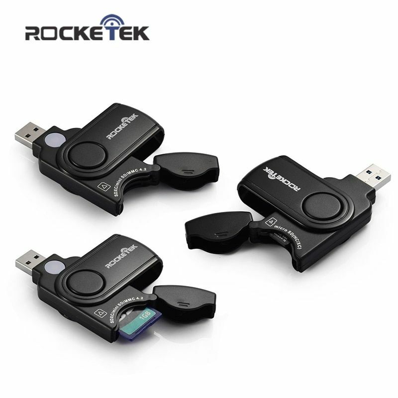 USB 3.0 Multi 2 in 1 Memory Card Reader Adapter SD/TF Micro SD Computer Laptop