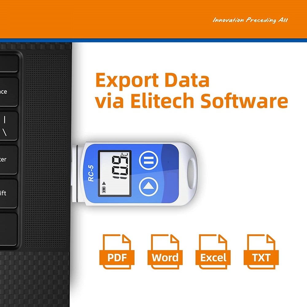 Plastic 32000 Points High Accuracy USB Temperature Data Logger Recorder