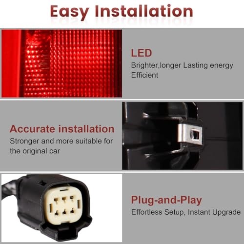 Tail lights Assembly Compatible with 2019-2024 GMC Sierra driver side Halogen