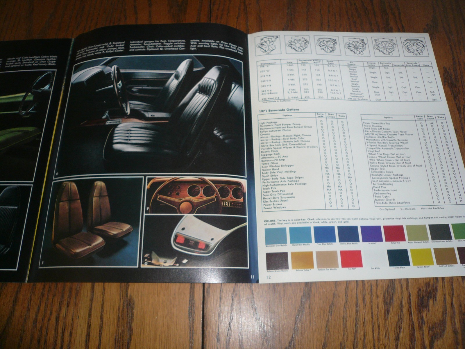 1971 Plymouth Barracuda Sales Brochure - Vintage Original