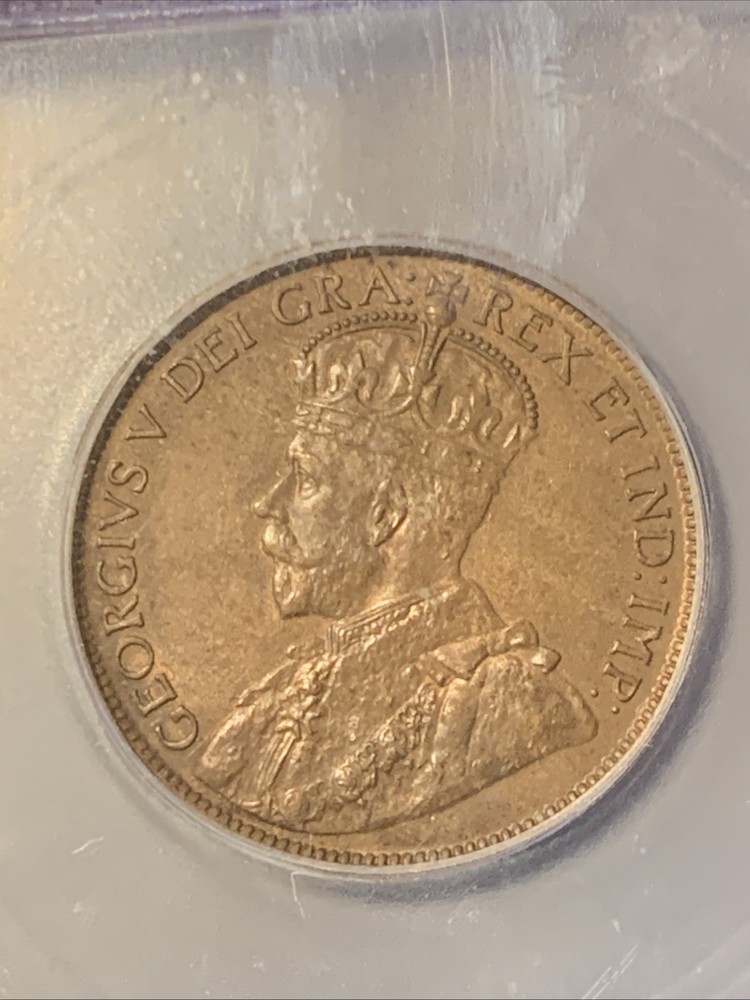 1913 CANADA LARGE CENT ~ ICG MS62BN