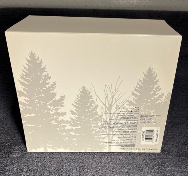 Dept 56 Village Accessory “Four Calling Birds Tree”