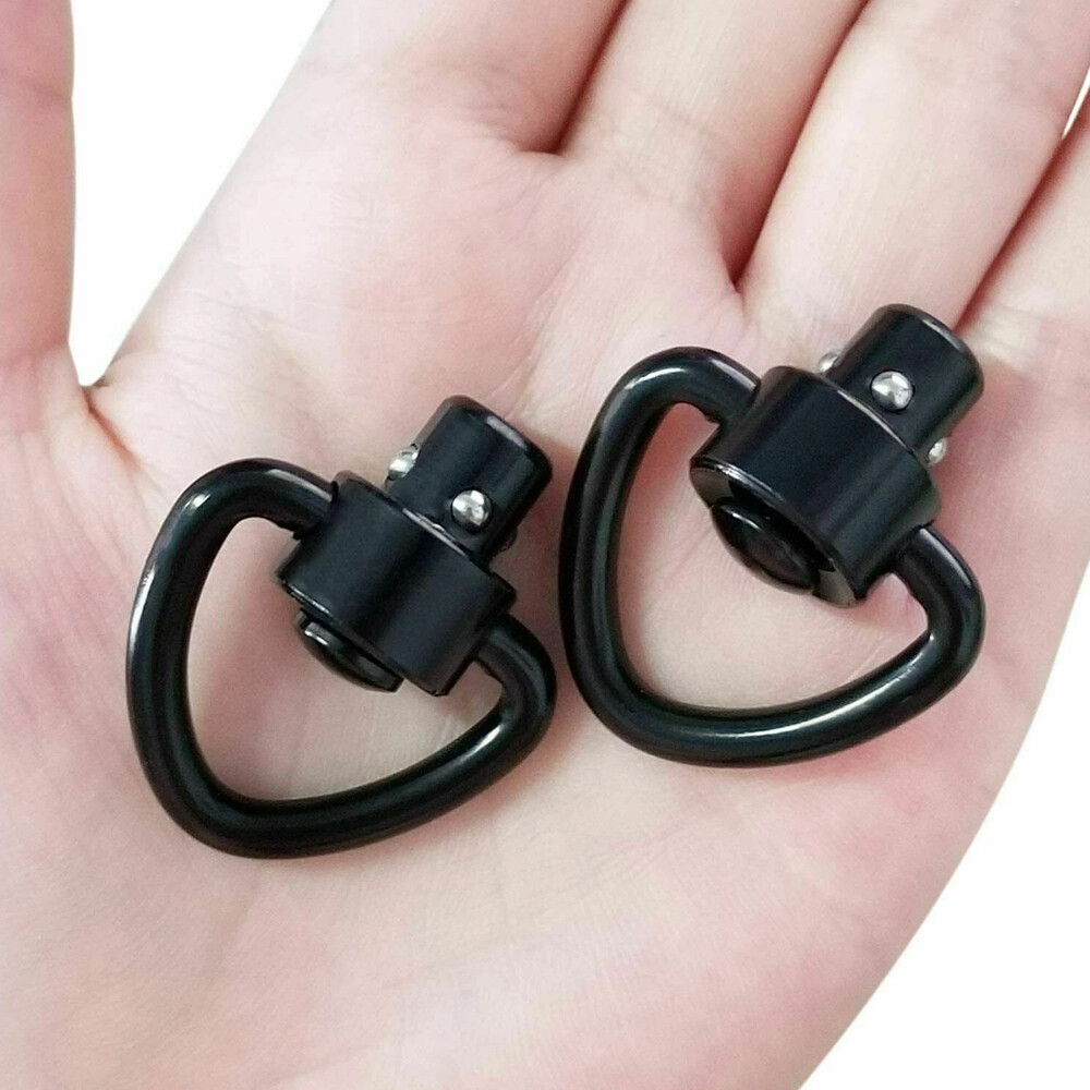 2/4 Pack QD Sling Swivels Heavy Quick Detach Release Push Button Mount Adapter