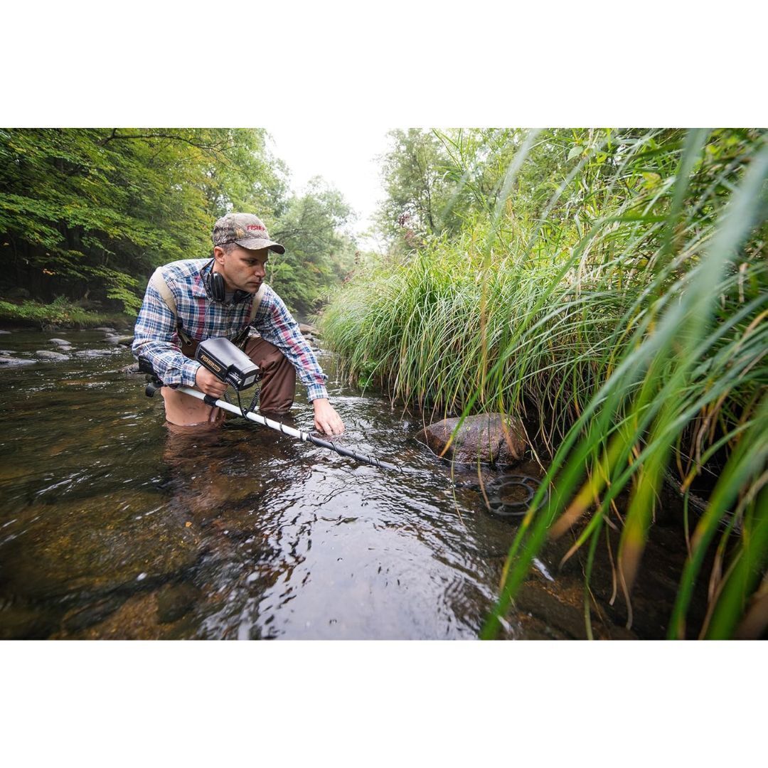 Fisher 1280X 8 Aquanaut Underwater All Purpose Black Metal Detector