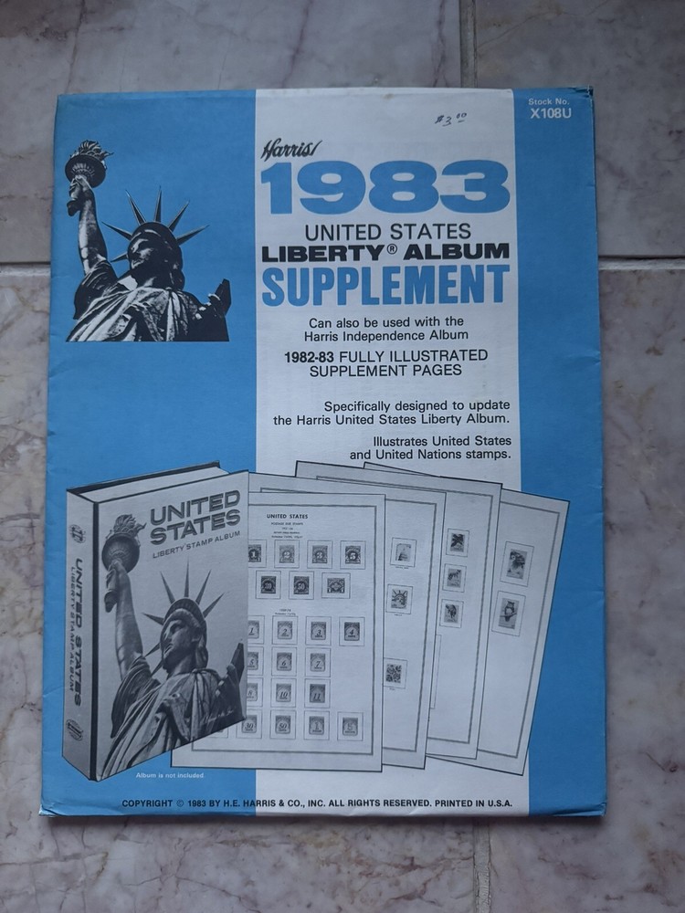 Harris 1983 US Liberty Supplement, Stock No X108U. New!