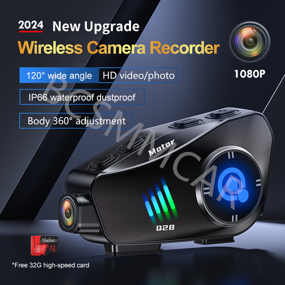 Motorcycle Helmet Bluetooth Helmet Headset W/Wireless Camera WiFi DVR Waterproof