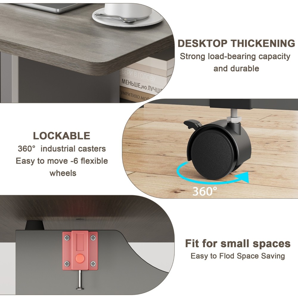 Folding Dining Table with Drop Leaf Storage Racks for Small Kitchen Space Saving