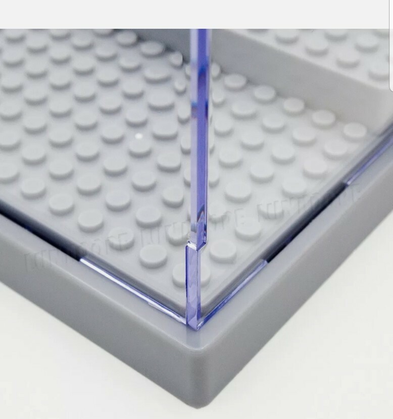 US 9.8"Display Box Showcase For Building Blocks Plastic Self-Assembly