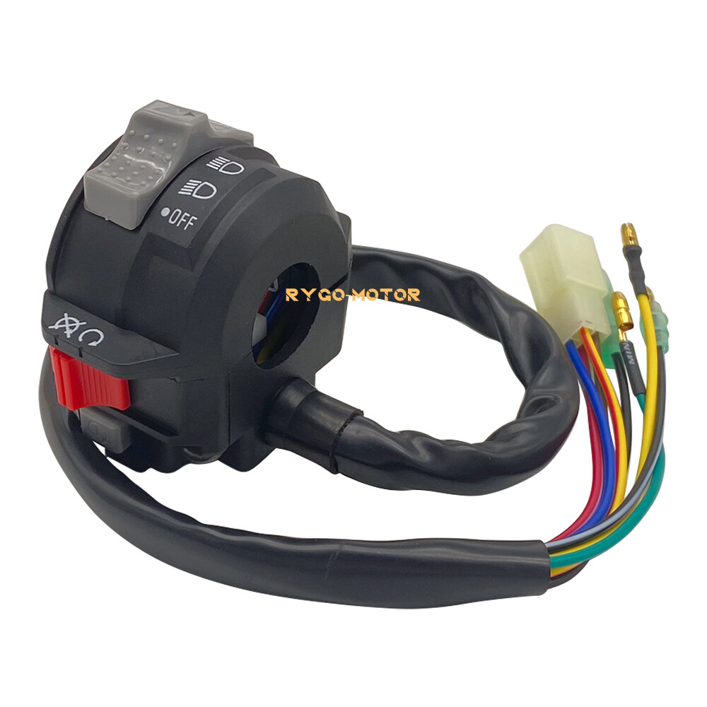 Left Handlebar Switch Start Run Off Headlight for Yamaha Bear Tracker YFM250X