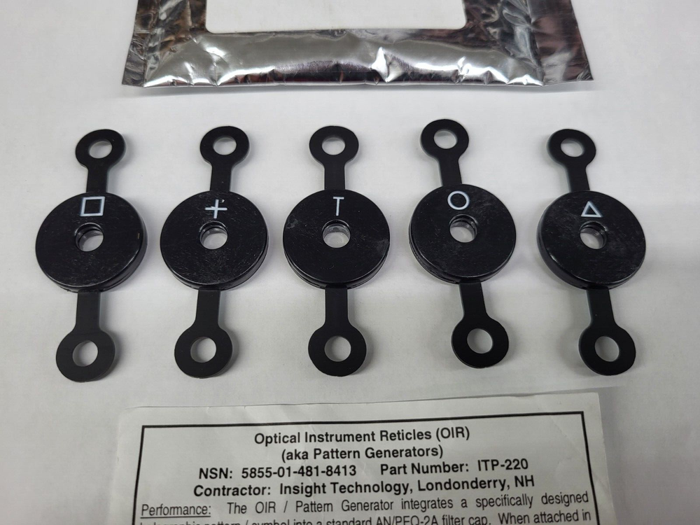 Insight PEQ 2 2A Laser Pattern Generators ITP-220 Reticle & Diffuser Cap ITP-084