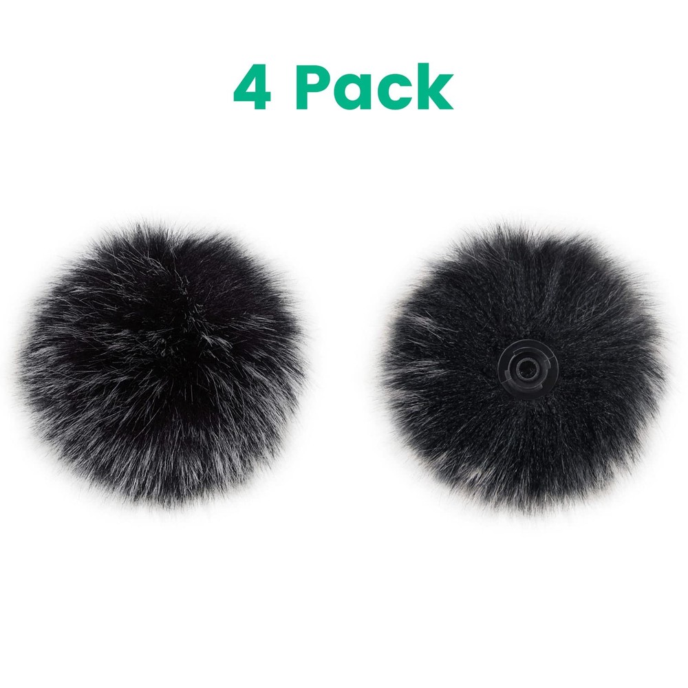 4-Pack Windscreens for DJI MIC Transmitters (TX) Wind Muff, Wireless