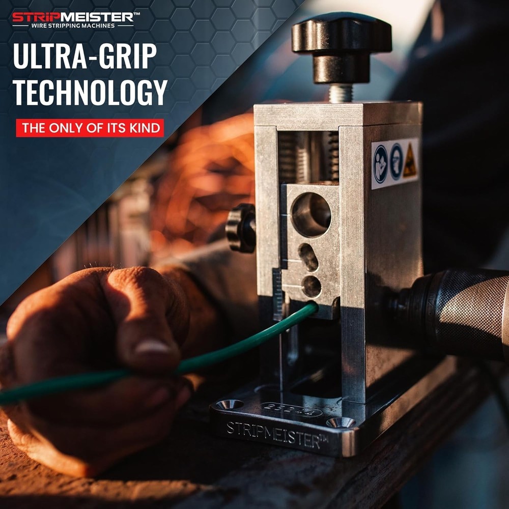 Portable Jam-Free Scrap Wire Stripper for Efficient Recycling & DIY Projects