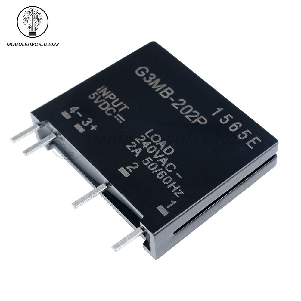 G3MB-202P DC-AC PCB SSR In 5V DC Out 240V AC 2A Solid State Relay Module